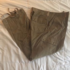 Brown cargo corduroy pants